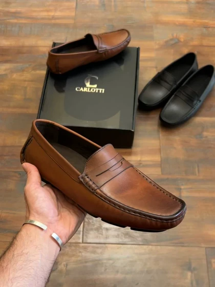 کالج چرم طبیعی روزمره زیره لقمه ای sho154