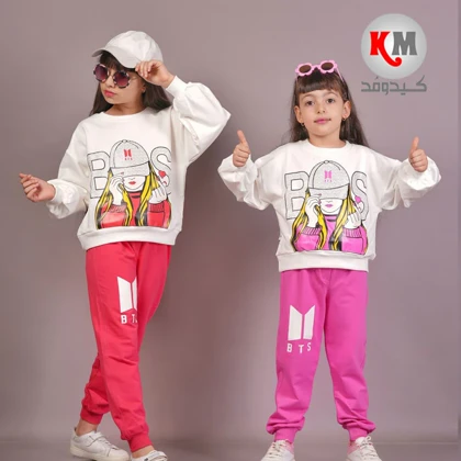 بلوز شلوار دخترانه طرح BTS
