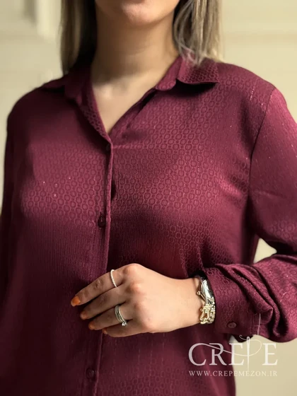 شومیز طرح زنجیری زری دار