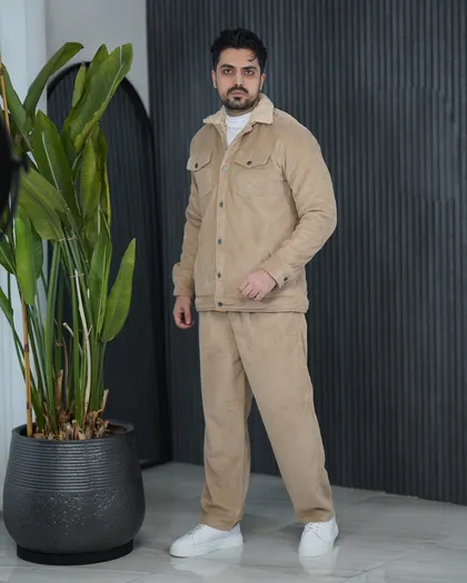 کاپشن و شلوار مخمل