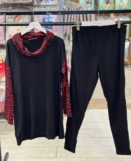 ست راحتی سایز بزرگ زنانه سکسن کد 66696