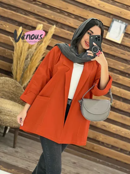مانتو کتی یقه مثلثی