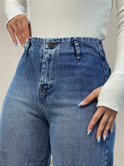 شلوار جین وایدلگ دریایی 2213ویتا