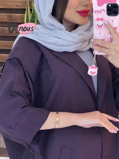 مانتو پانچ آستین حلقه