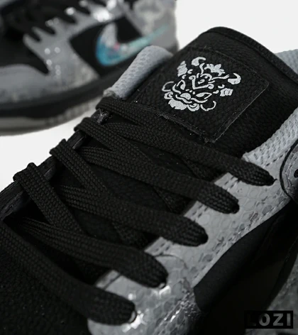 کفش کتانی مردانه و زنانه مشکی آبی نایک NIKE dunk low steam puppet