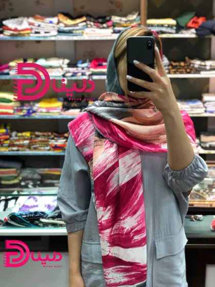 روسری آبرنگی گارزا نخی