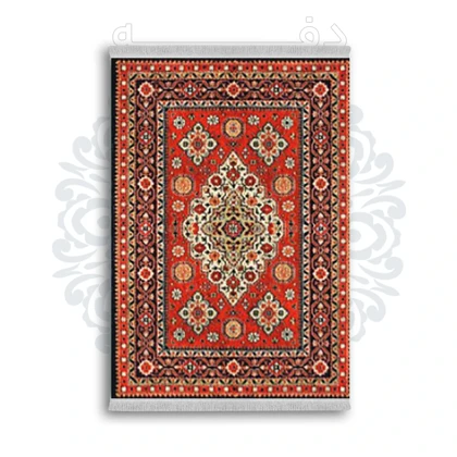*جدید* فرشینه از جنس پارچه شانل مخمل ترک طرح فانتزی برند دفه کد 1815