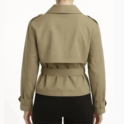 ترنچ کت دبل برست اورسایز زنانه - 62251174