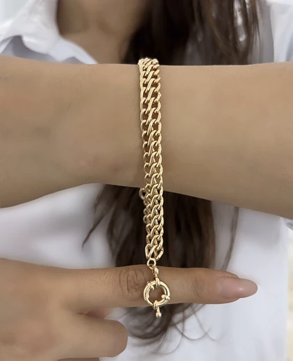 دستبند طرح بافت زنانه ژوپینگ 662