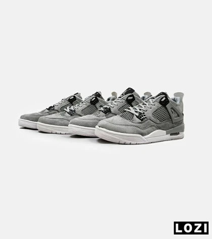 کتانی ساق‌دار مردانه طوسی Nike air jordan 4