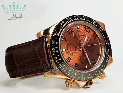 رولکس دیتونا قهوه‌ای رنگ مردانه ROLEX Daytona D17