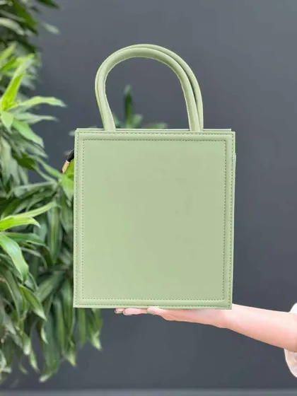 کیف مکعبی دسته دار ساده