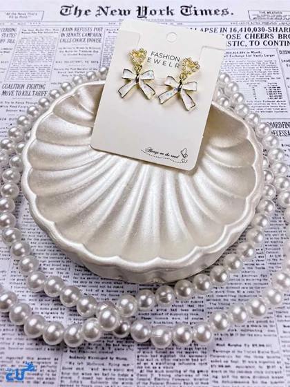 گوشواره زنانه طرح پاپیون
