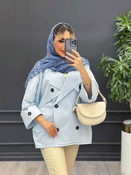 مانتو ژیله دکمه دار