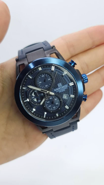 ساعت مچی مردانه نیوی فورس Naviforce 8073 کرنوگراف 3موتور فعال