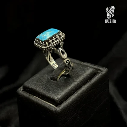 انگشترنقره مردانه فیوزه نیشابورکدaf1029