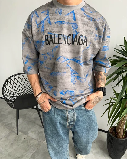 تیشرت کاستوم BALENCIAGA رنگ طوسی