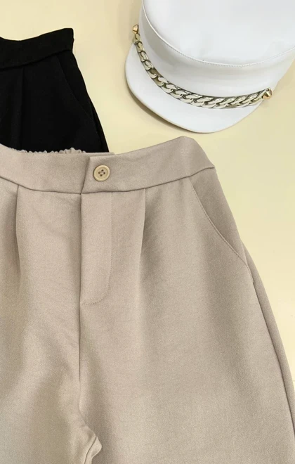 شلوار جلو پیلی مام فیت کد 2450