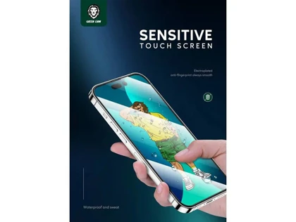 گلس آیفون 14 پلاس گرین Green iphone 14 Plus&13PRO MAX 3D Silicone Glass GN3DSHD14M