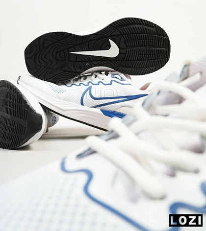 کفش کتانی مردانه سفید آبی NIKE airmax alpha trainer