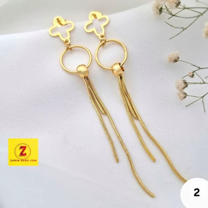 گوشواره آویز بلند استیل