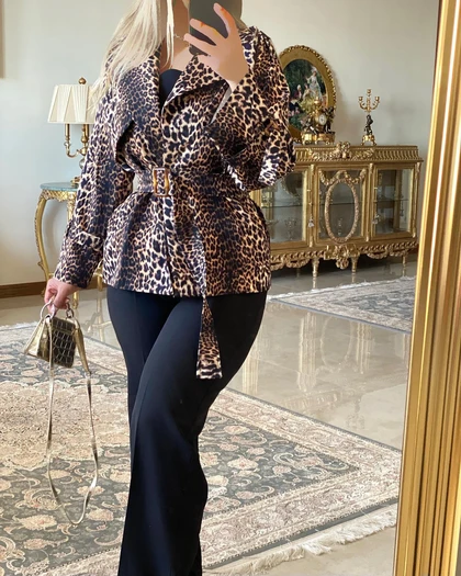 کت پلنگی کمردار