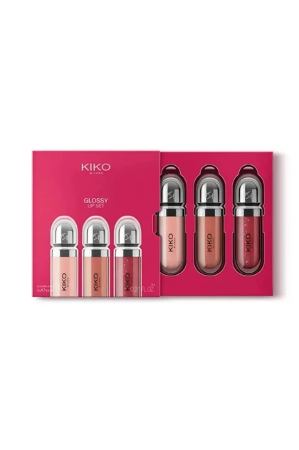لیپ گلاس کیکو میلانو مدل Glossy مجموعه 3 عددی (KIKO)