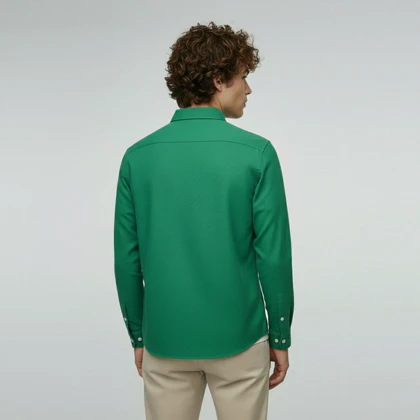 پیراهن استین بلند یقه دکمه دار Lacoste