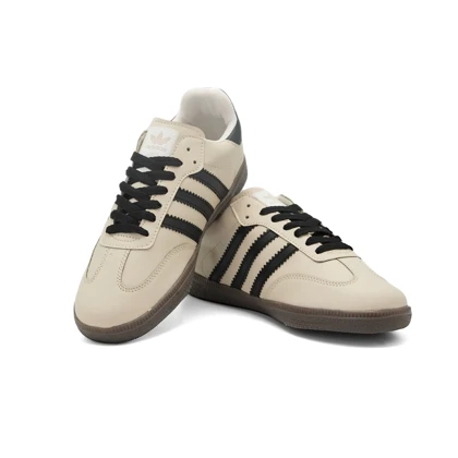 کفش کتانی زنانه مدل samba - 0048_black_White