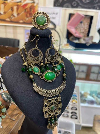 ست عقیق سبز