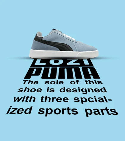 کفش کتانی ورزشی آبی مردانه PUMA