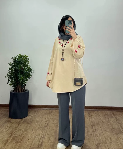 مانتو گلدوزی نرگس 2(ایراد دار)