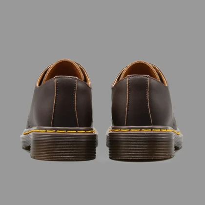 کفش دکتر مارتینز 1461 کریزی هورس آکسفورد قهوه ای Dr.Martens 1461 Crazy Horse Oxford Brown