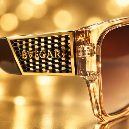 عینک آفتابی زنانه بولگاری (Bvlgari) مربعی طلایی لوکس و اورجینال