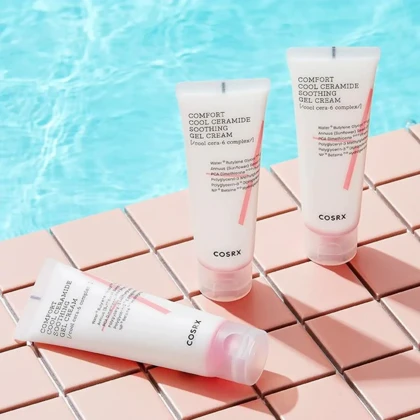 کرم ژل تسکین دهنده صورت کوزارکس، مدل Comfort Cool Ceramide مناسب پوست حساس حجم 85 میلی‌لیتر