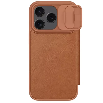 قاب چرمی کلاسوری آیفون 17 پرو نیلکین Nillkin Qin Pro Leather