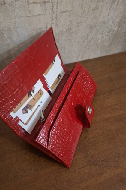 کیف پول چرم طبیعی زنانه