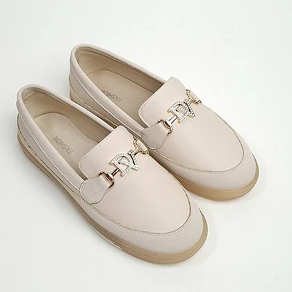 کفش کالج دخترانه کرم باران مدل9318