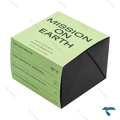 جعبه اصلی امگا سواچ ماموریت به زمین اورجینال Swatch-Box-7794-U