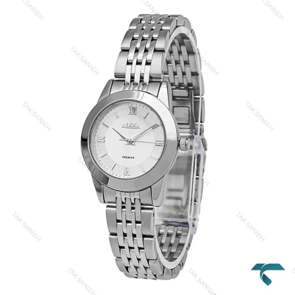 ساعت الکسا A0099 زنانه سیلور صفحه سفید Alexa-5884-L