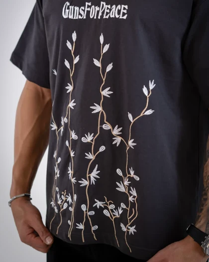 تیشرت مردانه وارداتی گلدوزی_کد4256