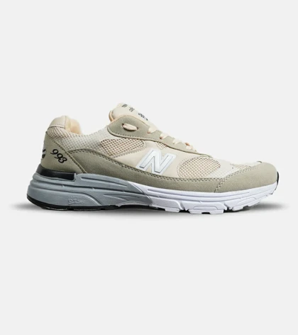 کفش کتانی بزرگ پا کرم طوسی NEW BALANCE 993