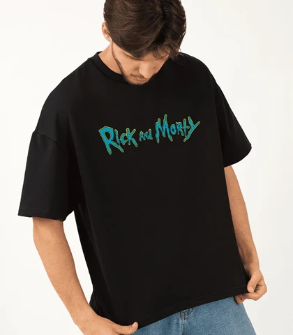 تیشرت طرح ریک و مورتی | Rick and Morty Oversized T-shirt کد 253480