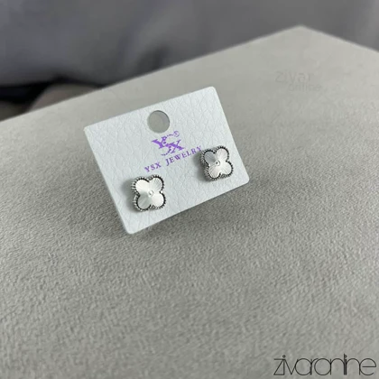 گوشواره زنانه YSX ونکیف نقره ای 20377