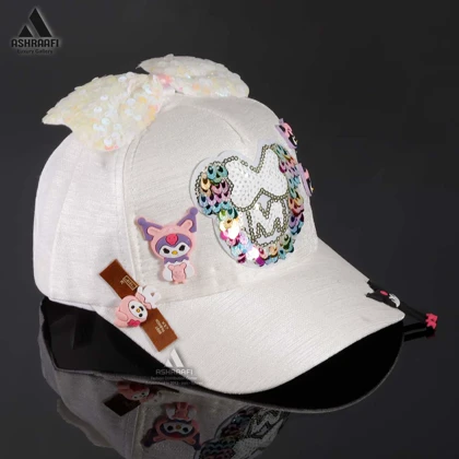 کلاه دخترانه عروسکی Baseball Cap HA105