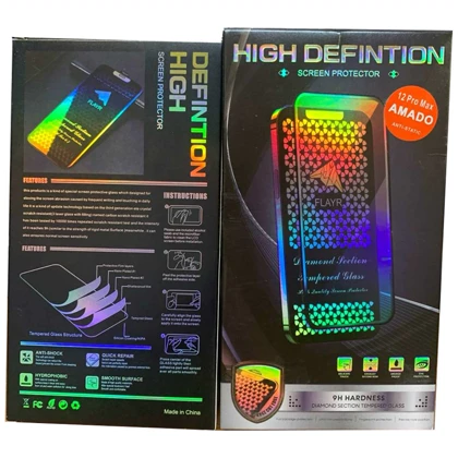 گلس تمام صفحه آیفون 12 پرومکس آمادو HIGH DEFINTION