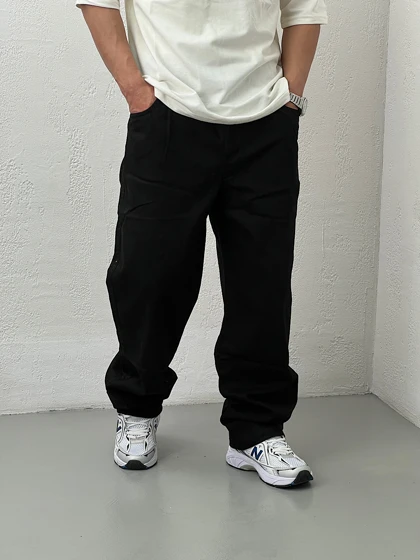 شلوار مردانه کتان بگ HAYTAN