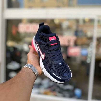 کتانی نایک V2K سرمه ای زنانه کد 6195