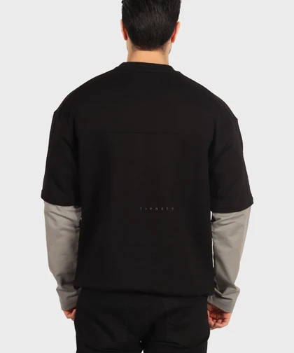 دورس مشکی مینیمال و آستین دولایه 1771