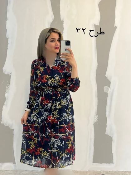 پیراهن حریر میدی 323